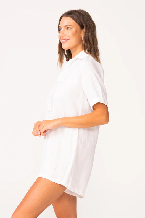 PQ Swim Water Lily Maggie Linen Romper